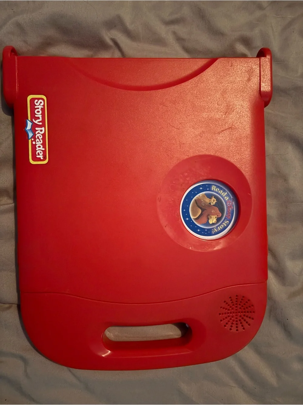 Vintage story reader- Red with the Lion King Book